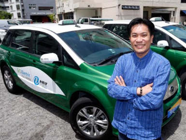 HDT新加坡出租车首次推出50辆电子出租车