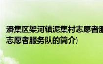 潘集区架河镇泥集村志愿者服务队(关于潘集区架河镇泥集村志愿者服务队的简介)