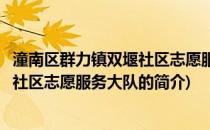 潼南区群力镇双堰社区志愿服务大队(关于潼南区群力镇双堰社区志愿服务大队的简介)