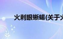火刺眼蜥蜴(关于火刺眼蜥蜴的简介)