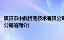 濮阳市中鼎检测技术有限公司(关于濮阳市中鼎检测技术有限公司的简介)