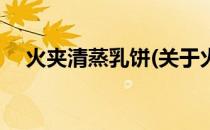 火夹清蒸乳饼(关于火夹清蒸乳饼的简介)