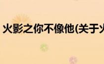 火影之你不像他(关于火影之你不像他的简介)