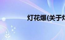 灯花爆(关于灯花爆的简介)