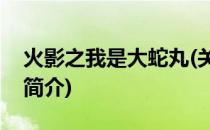 火影之我是大蛇丸(关于火影之我是大蛇丸的简介)