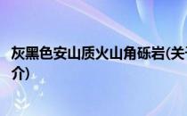 灰黑色安山质火山角砾岩(关于灰黑色安山质火山角砾岩的简介)