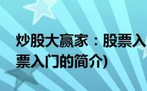 炒股大赢家：股票入门(关于炒股大赢家：股票入门的简介)