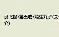 灵飞经·第五卷·龙生九子(关于灵飞经·第五卷·龙生九子的简介)