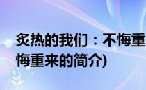 炙热的我们：不悔重来(关于炙热的我们：不悔重来的简介)
