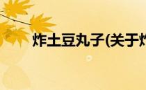 炸土豆丸子(关于炸土豆丸子的简介)