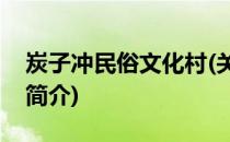 炭子冲民俗文化村(关于炭子冲民俗文化村的简介)