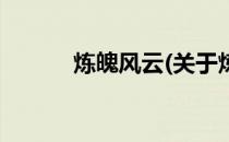 炼魄风云(关于炼魄风云的简介)