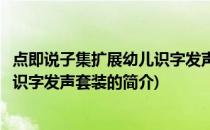 点即说子集扩展幼儿识字发声套装(关于点即说子集扩展幼儿识字发声套装的简介)