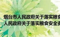 烟台市人民政府关于落实粮食安全责任制的意见(关于烟台市人民政府关于落实粮食安全责任制的意见的简介)