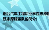烟台汽车工程职业学院志愿服务队(关于烟台汽车工程职业学院志愿服务队的简介)