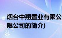 烟台中翔置业有限公司(关于烟台中翔置业有限公司的简介)