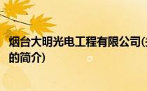 烟台大明光电工程有限公司(关于烟台大明光电工程有限公司的简介)