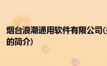 烟台浪潮通用软件有限公司(关于烟台浪潮通用软件有限公司的简介)