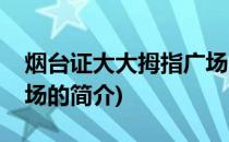 烟台证大大拇指广场(关于烟台证大大拇指广场的简介)