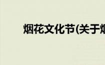 烟花文化节(关于烟花文化节的简介)