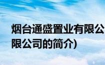 烟台通盛置业有限公司(关于烟台通盛置业有限公司的简介)