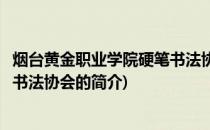烟台黄金职业学院硬笔书法协会(关于烟台黄金职业学院硬笔书法协会的简介)
