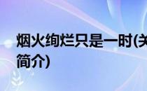烟火绚烂只是一时(关于烟火绚烂只是一时的简介)