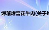 烤箱烤雪花牛肉(关于烤箱烤雪花牛肉的简介)