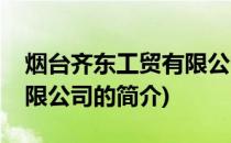 烟台齐东工贸有限公司(关于烟台齐东工贸有限公司的简介)