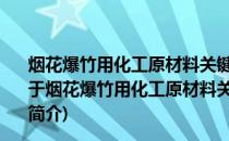 烟花爆竹用化工原材料关键指标的测定第11部分：铁粉(关于烟花爆竹用化工原材料关键指标的测定第11部分：铁粉的简介)