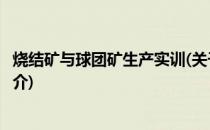 烧结矿与球团矿生产实训(关于烧结矿与球团矿生产实训的简介)