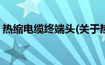 热缩电缆终端头(关于热缩电缆终端头的简介)