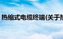 热缩式电缆终端(关于热缩式电缆终端的简介)