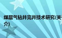 煤层气钻井完井技术研究(关于煤层气钻井完井技术研究的简介)