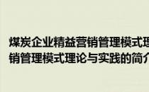 煤炭企业精益营销管理模式理论与实践(关于煤炭企业精益营销管理模式理论与实践的简介)