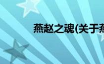 燕赵之魂(关于燕赵之魂的简介)