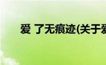 爱 了无痕迹(关于爱 了无痕迹的简介)