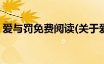 爱与罚免费阅读(关于爱与罚免费阅读的简介)
