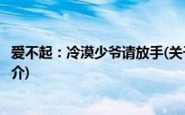 爱不起：冷漠少爷请放手(关于爱不起：冷漠少爷请放手的简介)