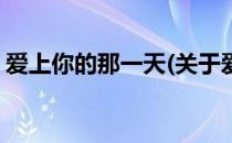 爱上你的那一天(关于爱上你的那一天的简介)