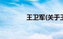王卫军(关于王卫军的简介)