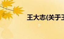 王大志(关于王大志的简介)