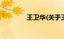 王卫华(关于王卫华的简介)