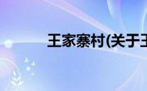 王家寨村(关于王家寨村的简介)