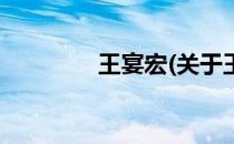 王宴宏(关于王宴宏的简介)