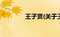 王子贤(关于王子贤的简介)