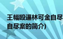 王幅殴逼林可金自尽案(关于王幅殴逼林可金自尽案的简介)