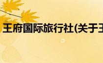 王府国际旅行社(关于王府国际旅行社的简介)
