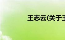 王志云(关于王志云的简介)