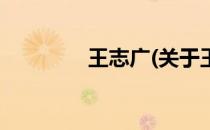 王志广(关于王志广的简介)